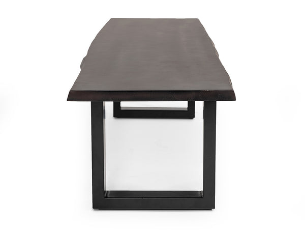 Vig Furniture Modrest Leon Modern Umber Wood Live Edge Dining Bench - Stylish, Durable, Perfect For Sociable Spaces Brown  Vgwh181190904