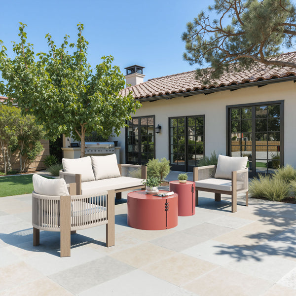 Zuo Modern Rebel Sofa Beige - Modern Elegance With Durable Aluminum Frame & Chic Olefin Fabric For Any Space Beige 100% Olefin,Aluminum,100% Polyester 704127-zuo-modern