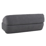 VIG Furniture Divani Casa Lerner - Modern Dark Grey Fabric Sofa Bed VGKK-KF.8130-SLATE