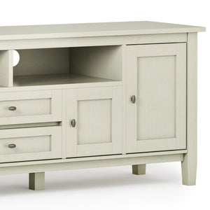 English Elm Warm Shaker 72" Tv Media Stand - Rustic Antique White With Ample Storage & Cable Management Solutions B136P159710-GIGA