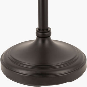 Surya Letty Modern 67" Accent Floor Lamp – Stylish, Handcrafted Design To Revitalize Your Home Decor Space Body, Black,Base, Black Iron,Iron,Polyester,Polyester,Iron Let-001