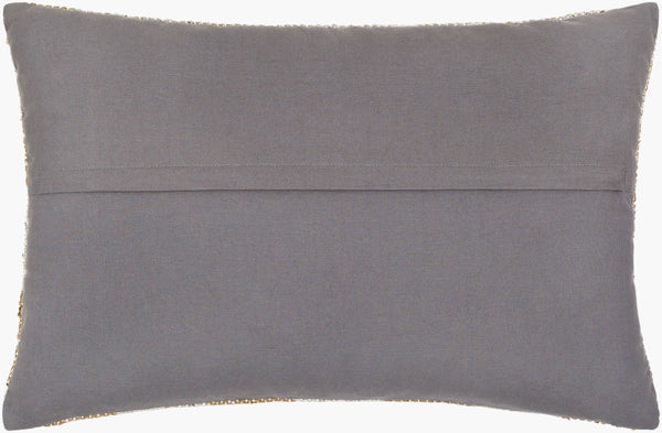 Surya Lewis 14"X22" Lumbar Pillow - Modern Woven Design For Timeless Decor Charm & Durability, India-made Medium Brown Viscose,Modal,Cotton Lew001-1422