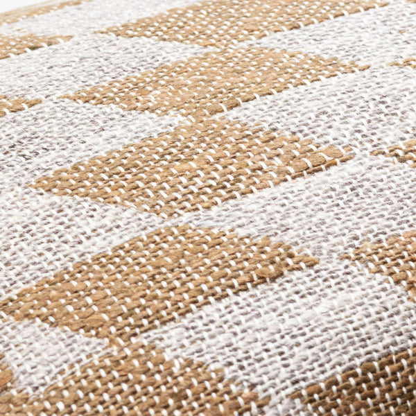 Surya Lewis 14"X22" Lumbar Pillow - Modern Woven Design For Timeless Decor Charm & Durability, India-made Medium Brown Viscose,Modal,Cotton Lew001-1422