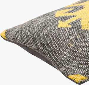 Surya Lewis 22" Accent Pillow - Chic Modern Design, Durable Construction, Stylish Home Decor Essential Black Viscose,Modal,Cotton Lew005-2020