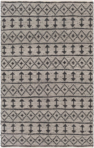 Surya Lexington 2' X 3' Handmade Rug - Elegant Global Design, Durable Leather & Cotton, Perfect For Any Room! Light Beige Leather,Cotton Lex2301-23