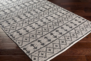 Surya Lexington 2' X 3' Handmade Rug - Elegant Global Design, Durable Leather & Cotton, Perfect For Any Room! Light Beige Leather,Cotton Lex2301-23