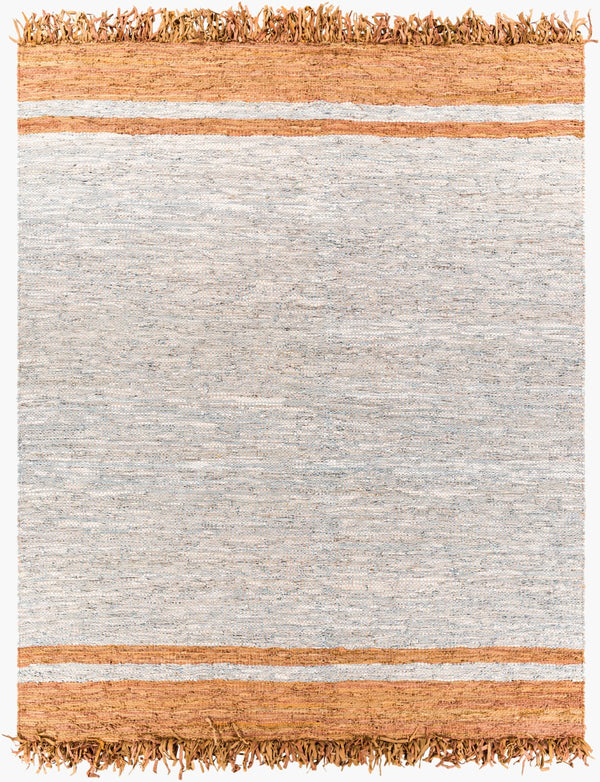 Surya Lexington 2' X 3' Handmade Rug - Elegant Global Design, Durable Leather & Cotton, Perfect For Any Room! Light Slate Leather,Cotton Lex2310-23