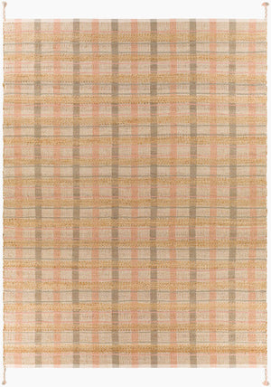 Surya Lexington 2' X 3' Handmade Rug - Elegant Global Design, Durable Leather & Cotton, Perfect For Any Room! Light Beige Jute,Cotton Lex2313-810