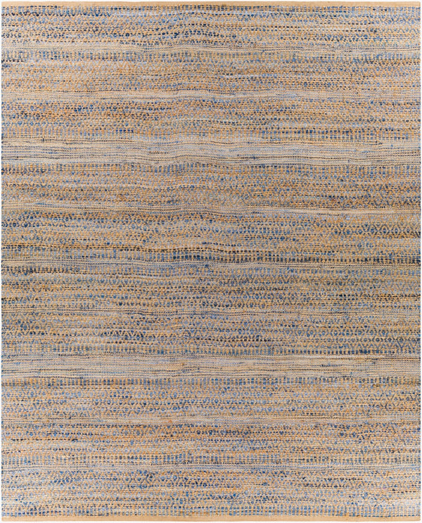 Surya Lexington 2' X 3' Handmade Rug - Elegant Global Design, Durable Leather & Cotton, Perfect For Any Room! Blue Jute,Cotton Lex2315-23