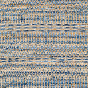 Surya Lexington 2' X 3' Handmade Rug - Elegant Global Design, Durable Leather & Cotton, Perfect For Any Room! Blue Jute,Cotton Lex2315-23