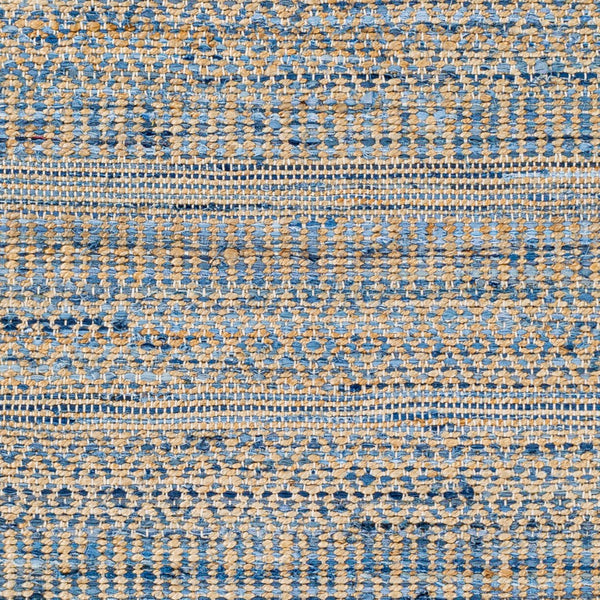 Surya Lexington 2' X 3' Handmade Rug - Elegant Global Design, Durable Leather & Cotton, Perfect For Any Room! Blue Jute,Cotton Lex2315-23