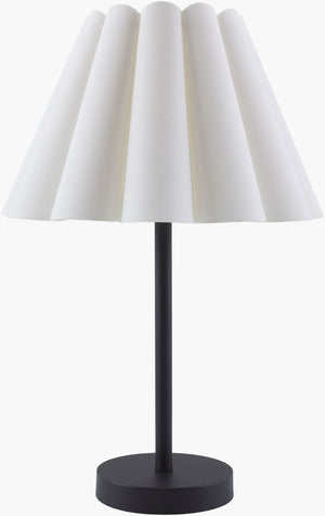 Livabliss Leynar Iron Base Table Lamp with Linen Shade for Bedside or Desk Ambient Lighting LEY-004