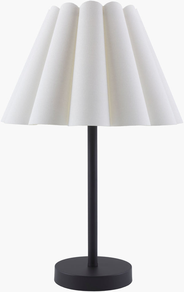Livabliss Leynar Iron Base Table Lamp with Linen Shade for Bedside or Desk Ambient Lighting LEY-004