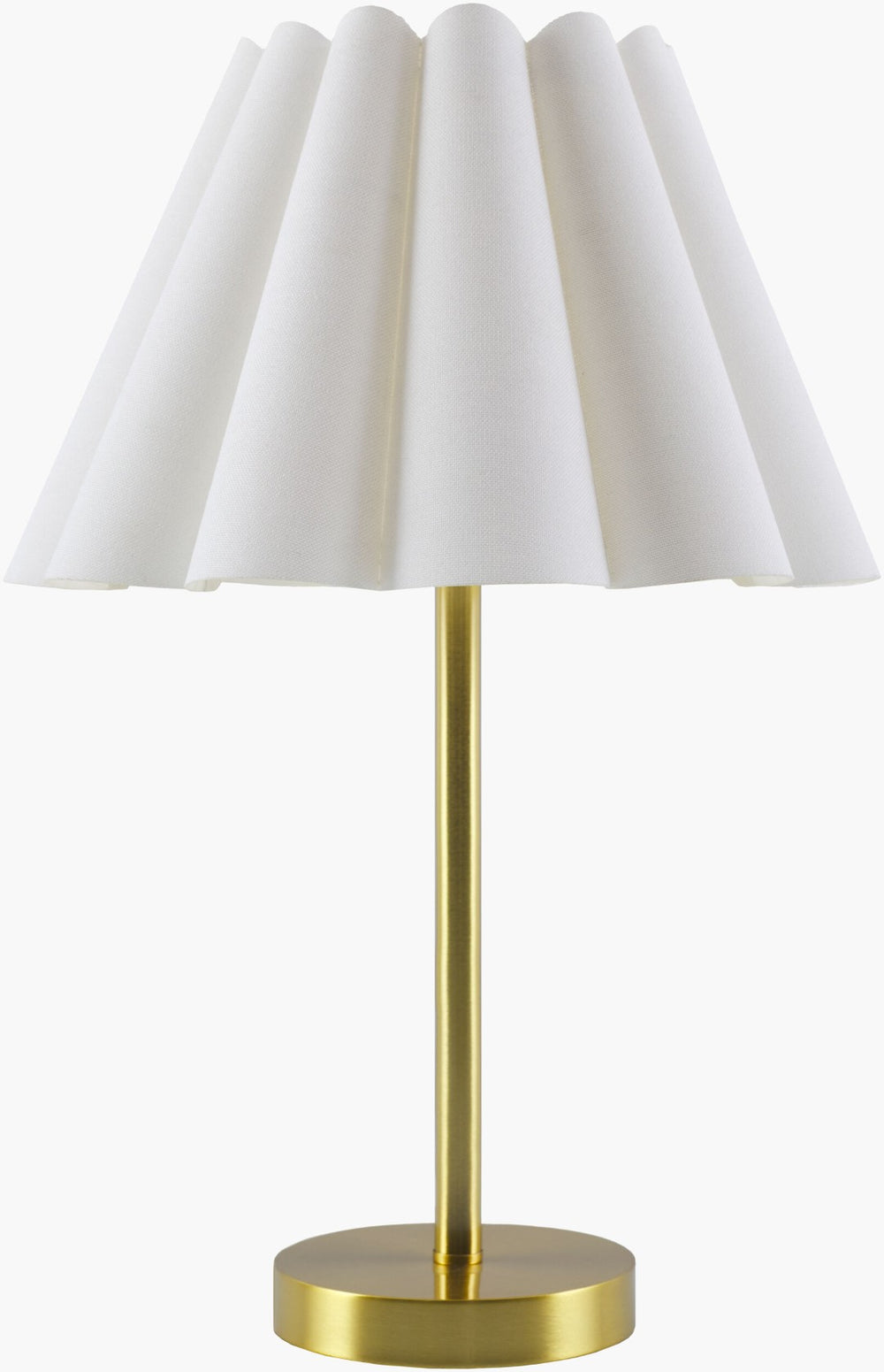 Livabliss Leynar Iron Base Accent Lamp with Linen Drum Shade for Bedroom or Home Office LEY-005