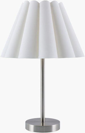 Livabliss Leynar Iron Base Linen Shade Accent Lamp Warm Ambient Glow for Bedroom or Desk LEY-006
