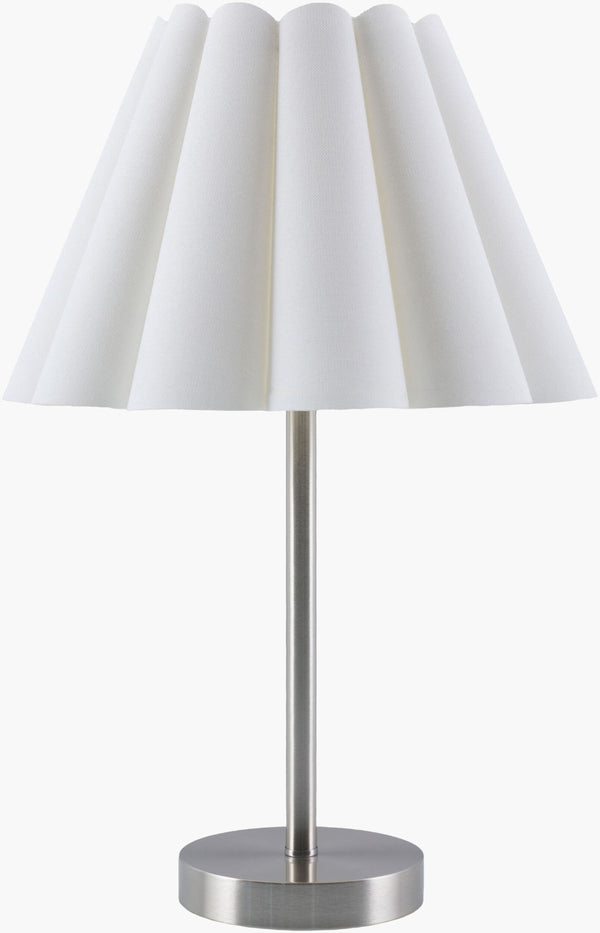 Livabliss Leynar Iron Base Linen Shade Accent Lamp Warm Ambient Glow for Bedroom or Desk LEY-006
