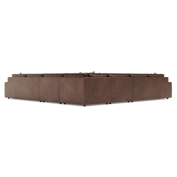 Bernhardt Bernhardt Nest Premium Leather Sectional Sofa with Deep Cushions for Modern Living K2243