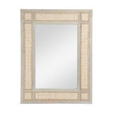 Christopher Knight Home® - Noble House - Cavendish Boho Mirror with Wicker Caning, Natural