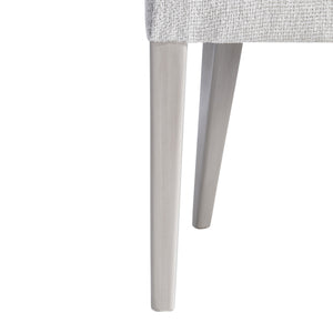 Bernhardt Bernhardt Stratum Side Chair — Upholstered Curved Back, Mist Wood Legs, Ergonomic Glam Dining Seat 325541