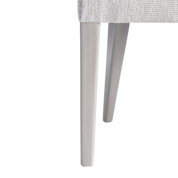 Bernhardt Bernhardt Stratum Side Chair — Upholstered Curved Back, Mist Wood Legs, Ergonomic Glam Dining Seat 325541