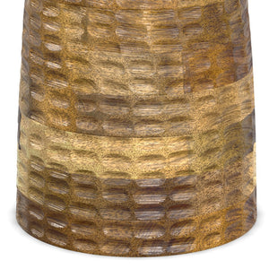 English Elm Boyd Handcrafted 13" Solid Mango Accent Table - Stylish Natural Finish For Modern Living Spaces B136P158433