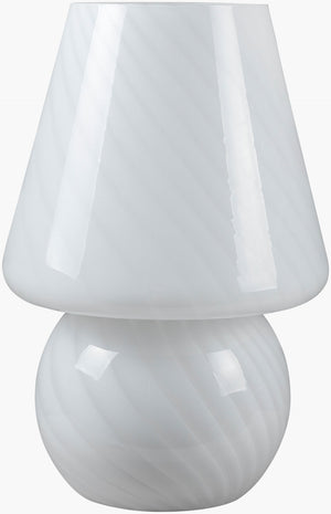 Livabliss Lefkada Clear Glass Table Lamp Minimalist Cylindrical Design for Nightstand or Desk LFK-001