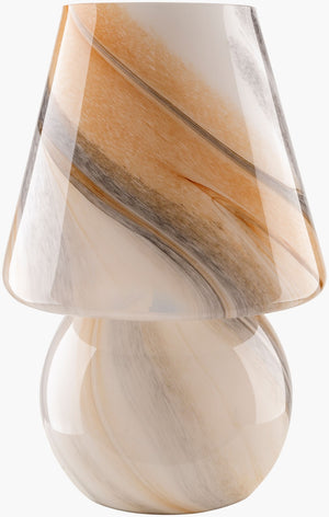 Livabliss Lefkada Glass Table Lamp Minimalist Silhouette for Bedroom or Entryway Ambiance LFK-002
