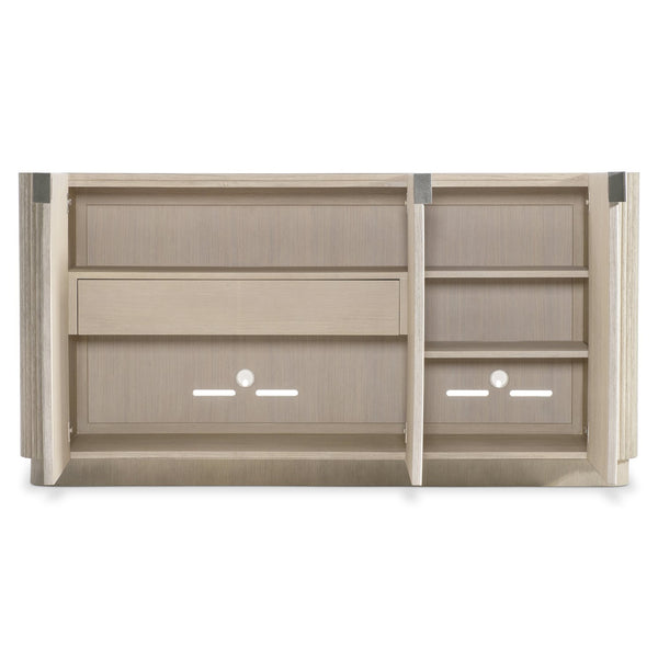 Bernhardt Bernhardt Lucerne Wire-brushed Oak Buffet with Reeded Doors and Media Storage 393132