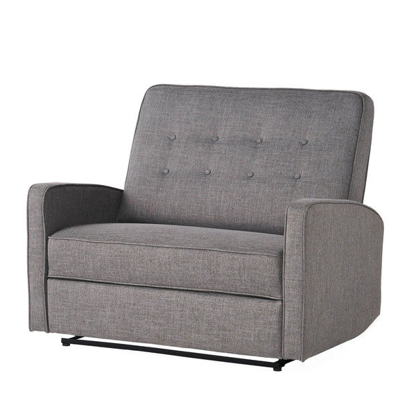 English Elm Christopher Knight Home® - 47" Wide Manual Standard Recliner with Plush Fabric Upholstery, Spacious 47" Seat, Durable Frame, Comfort Gray 61259.00GRY