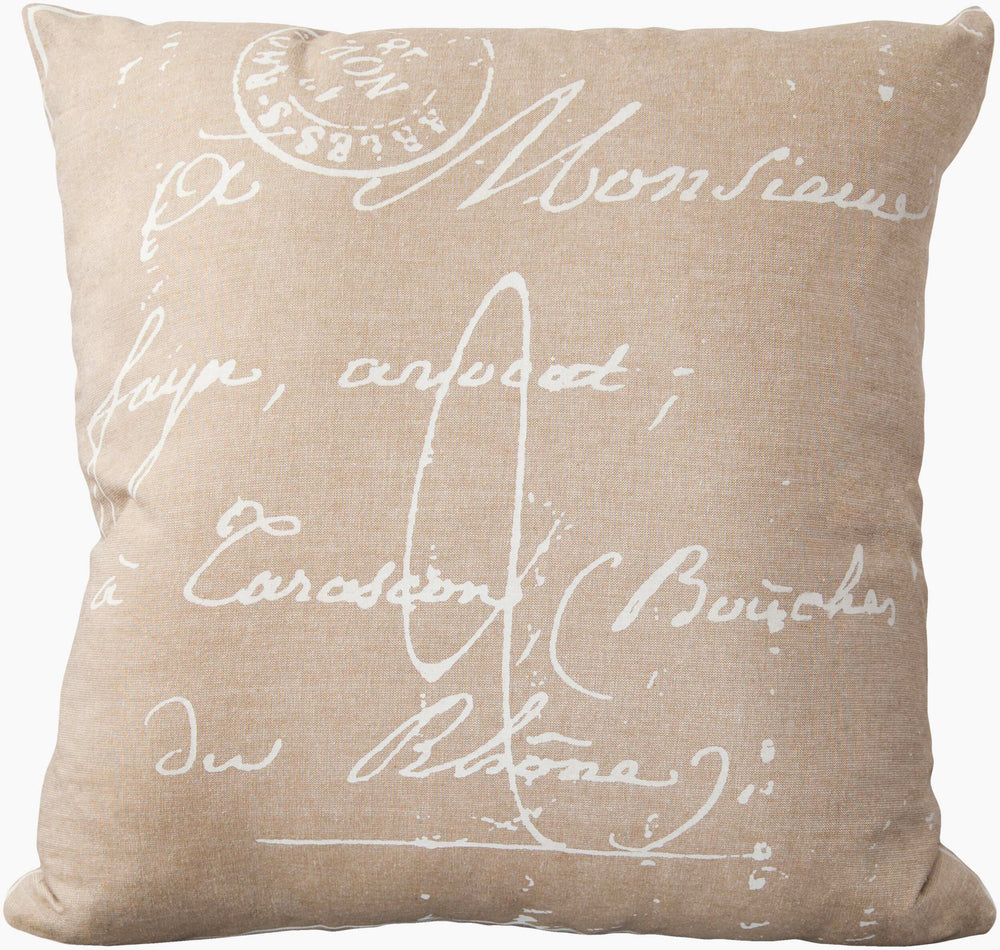 Surya Montpellier 18"L X 18"W French Country Cottage Accent Pillow - Soft Cotton For Cozy Elegance! Gray Cotton,Cotton Lg512-2222d
