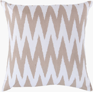 Surya Vibe Decorative Accent Pillow 18"L X 18"W – Modern Cotton Design For Stylish Home Decor Refresh Beige Cotton Lg527-1818p