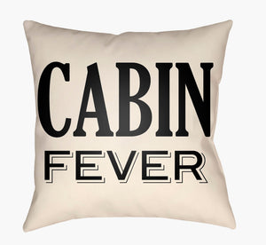 Livabliss Lodge Cabin Woven Polyester Accent Pillow Rustic Square Throw for Farmhouse Decor LGCB2027-1818