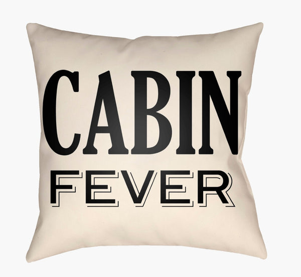Livabliss Lodge Cabin Woven Polyester Accent Pillow Rustic Square Throw for Farmhouse Decor LGCB2027-1818
