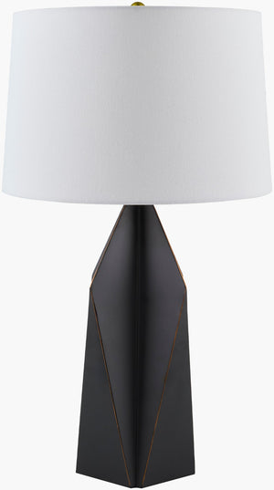 Livabliss Lagdo Wrought Iron Table Lamp with Linen Shade Warm Ambient Glow for Living Rooms LGD-001