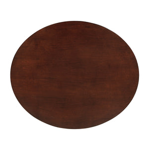 Homelegance By Top-Line Tallon 2-Drawer Oval Wood Accent Table Espresso Wood