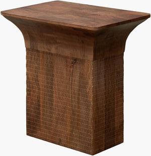 Surya Langford Compact Modern End Table with Sleek Minimalist Lines for Living Room Spaces LGFD001-242416