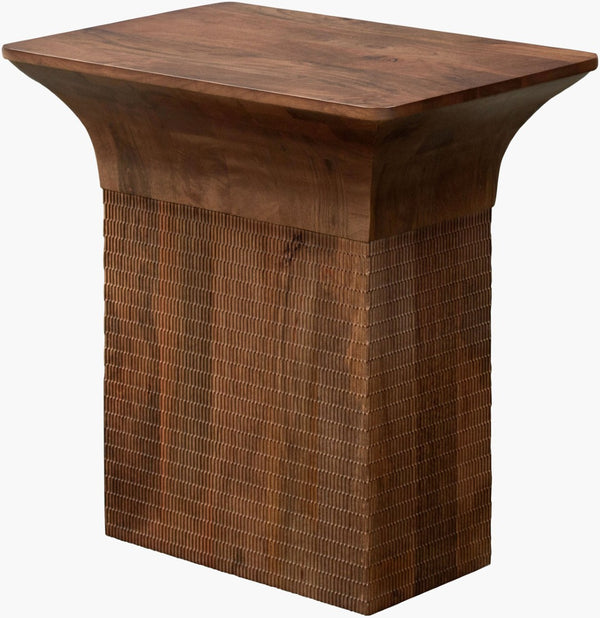 Surya Langford Compact Modern End Table with Sleek Minimalist Lines for Living Room Spaces LGFD001-242416