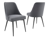 Steve Silver Colfax Side Chair Charcoal, Set of 2 CF450SC