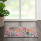 Nourison Passion PSN21 Machine Made Power-loomed No Border Indoor Only Bohemian Vintage Rug Multicolor, Multicolor 100% Polypropylene 99446717337