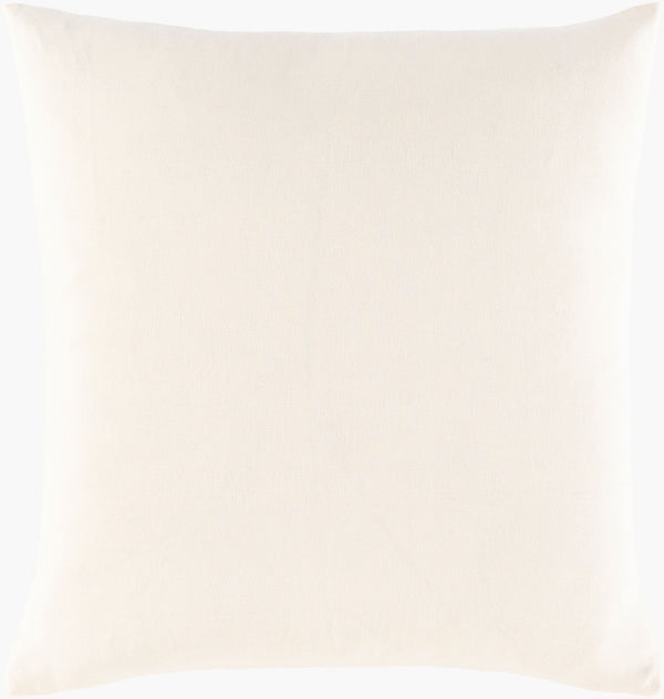 Surya La Guirlande 18"L X 18"W Handmade Cotton Accent Pillow - Soft, Luxurious, And Timeless Home Decor Black Cotton,Cotton Lgl002-1818p