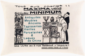 Surya La Guirlande 12"L X 18"W Luxurious Cotton Lumbar Pillow - Elegant Home Decor Accent Piece Black Cotton,Cotton Lgl003-1218p