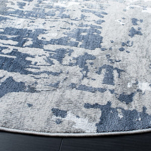 Safavieh Lagoon 182 Power Loomed Contemporary Rug Grey / Blue LGN182G-4