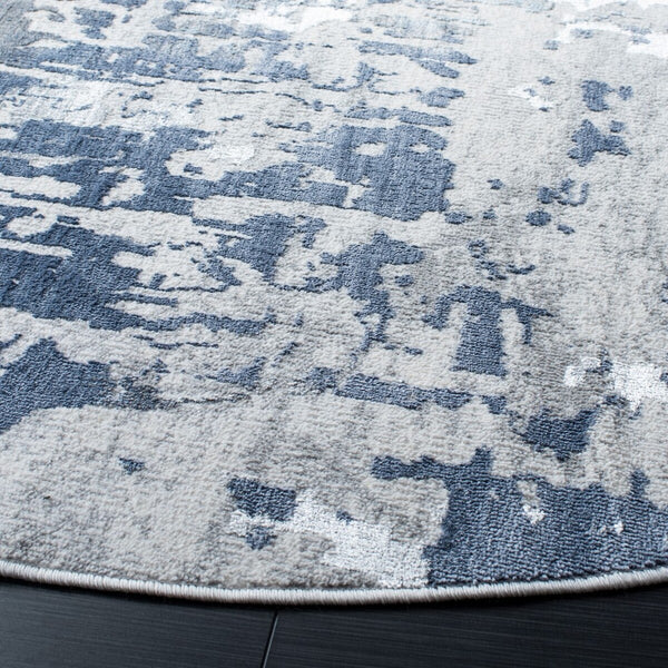 Safavieh Lagoon 182 Power Loomed Contemporary Rug Grey / Blue LGN182G-4