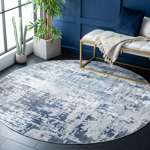 Safavieh Lagoon 182 Power Loomed Contemporary Rug Grey / Blue LGN182G-4