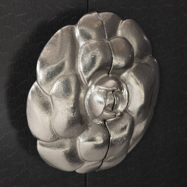 Bernhardt Bernhardt Onyx Silhouette Buffet With Oversized Camellia Pull, Figured Anigre Wood, Glam Storage 307400