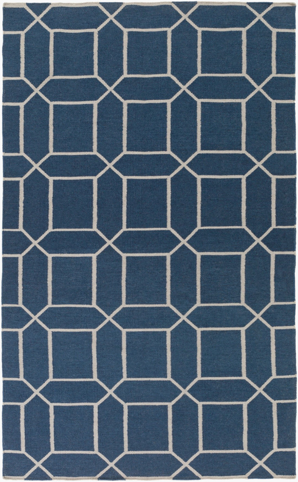 Surya Lagoon Lgo-2007 5' X 8' Eco-friendly Handmade Rug - Durable, Modern Decor For Your Space Navy Recycled Pet Yarn Lgo2043-58