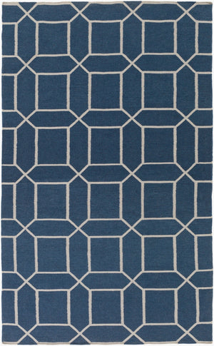 Surya Lagoon Lgo-2007 5' X 8' Eco-friendly Handmade Rug - Durable, Modern Decor For Your Space Navy Recycled Pet Yarn Lgo2043-58