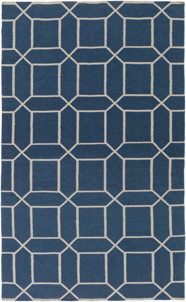 Surya Lagoon Lgo-2007 5' X 8' Eco-friendly Handmade Rug - Durable, Modern Decor For Your Space Navy Recycled Pet Yarn Lgo2043-58