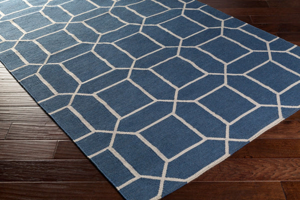 Surya Lagoon Lgo-2007 5' X 8' Eco-friendly Handmade Rug - Durable, Modern Decor For Your Space Navy Recycled Pet Yarn Lgo2043-58