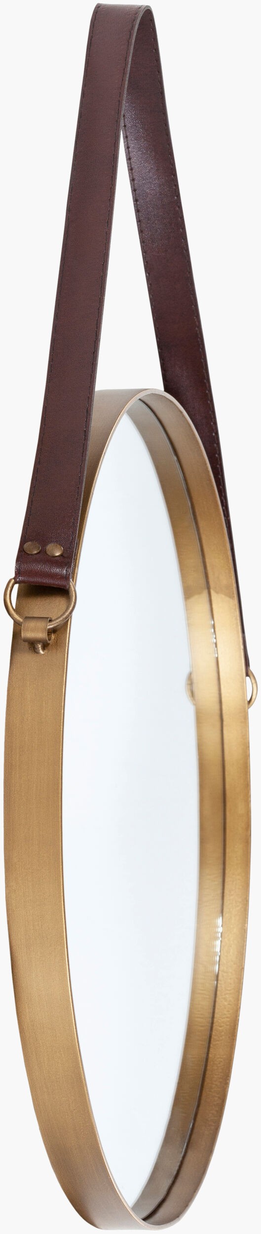 Surya Lathan Modern 28"H X 18"W Decorative Mirror - Elegant Design To Enhance Your Home Decor Today! Frame, Gold Iron Lha003-1818